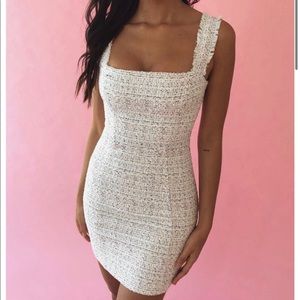 Amber x Meshski Tweed Mini Dress
